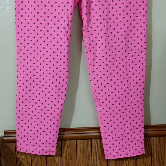 Victoria's Secret VSX Vintage Hot Pink Polkadot Capris M - Picture 3 of 7